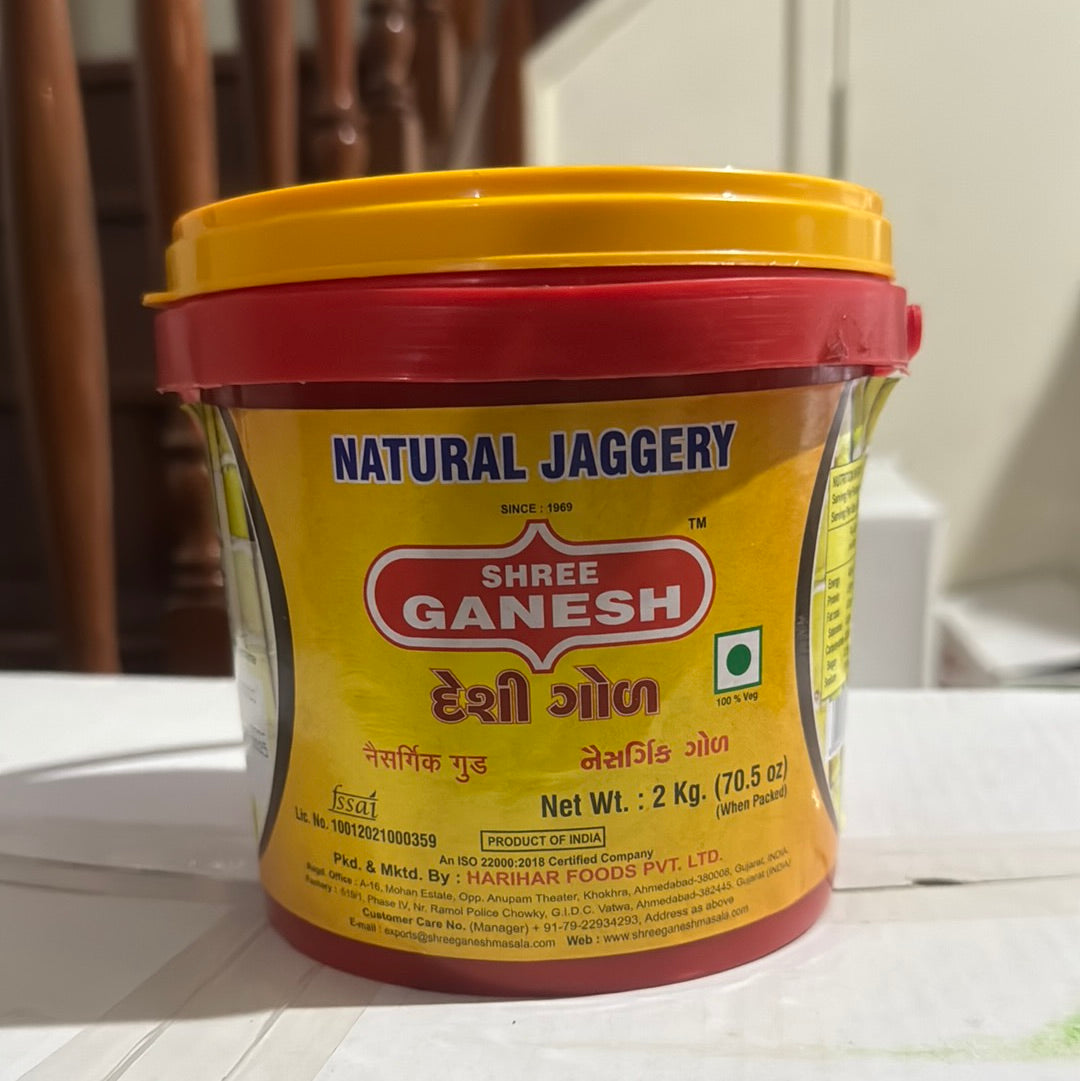 Ganesh Organic Jaggery 2kgx6