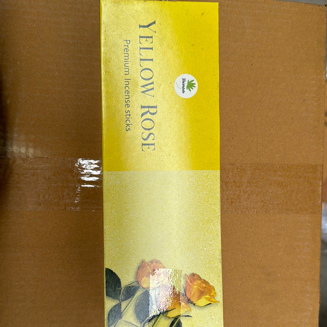 Henna Yellow Rose Incense 1x6