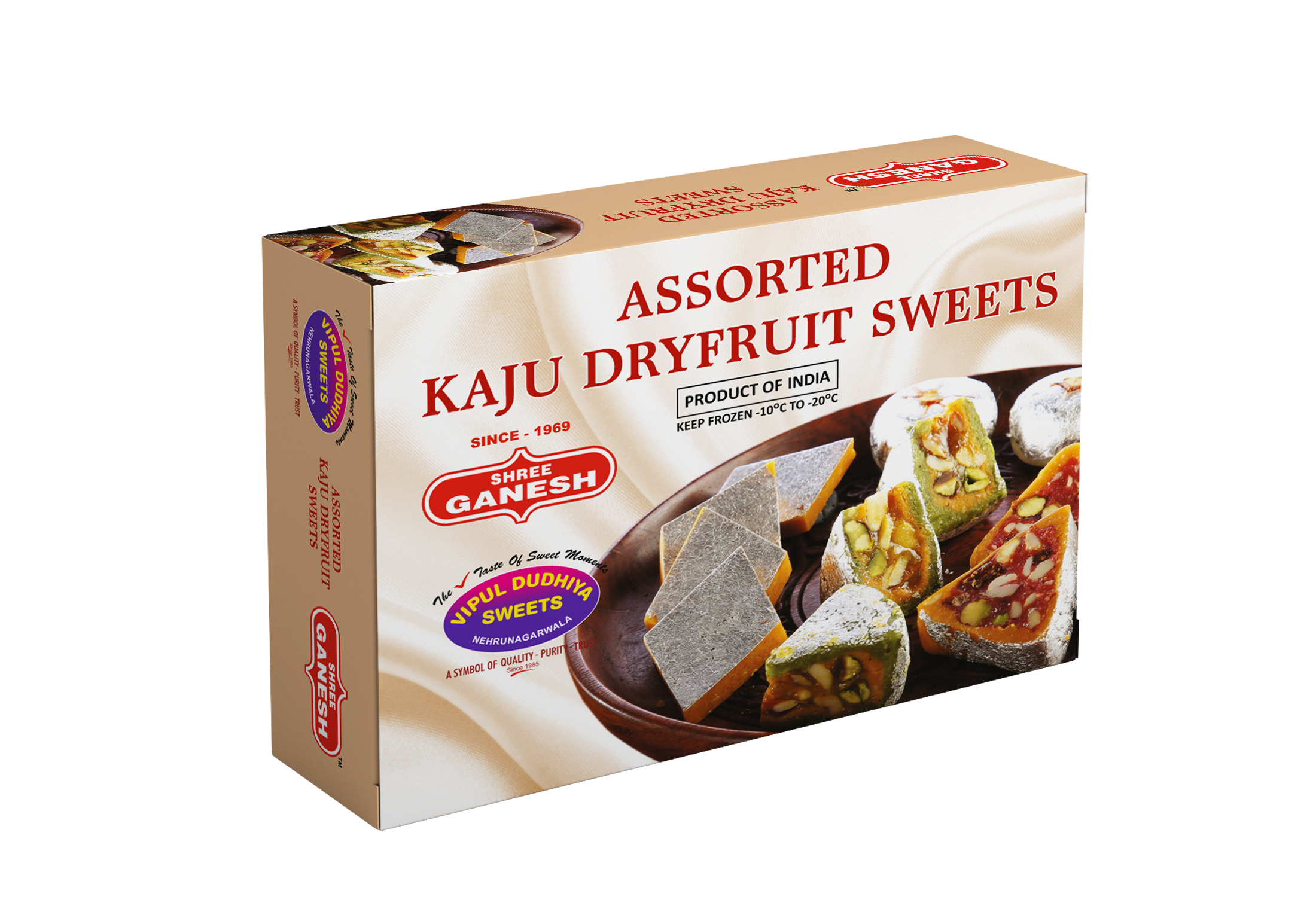 Ganesh Assort Kaju Sweets 300gx20