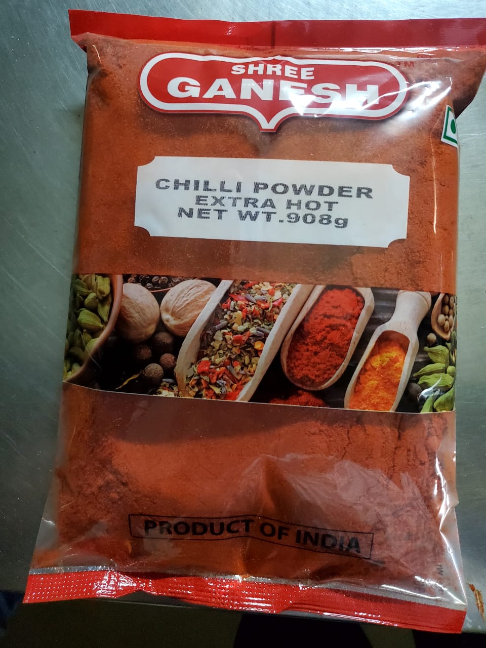 Extra Chilli Powder Chilli Powder Extra Hot 908gx10 – Shree Ganesh