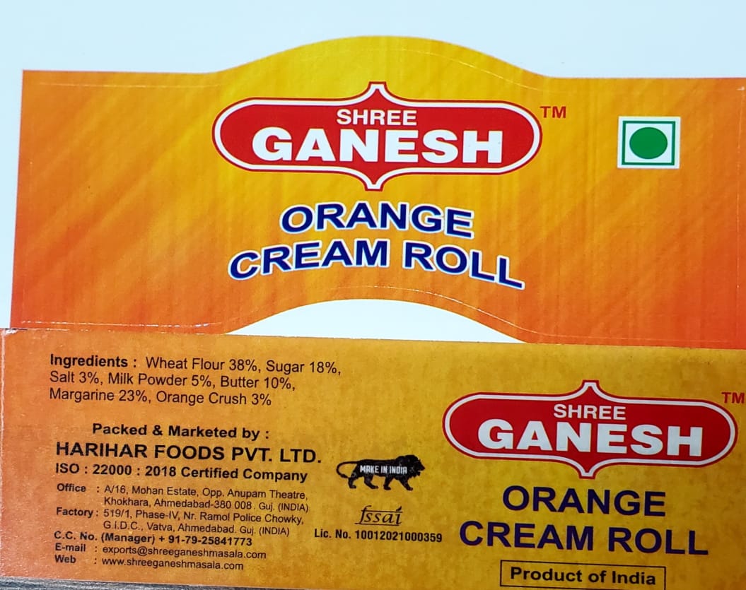 Cream Roll Orange 70gx60