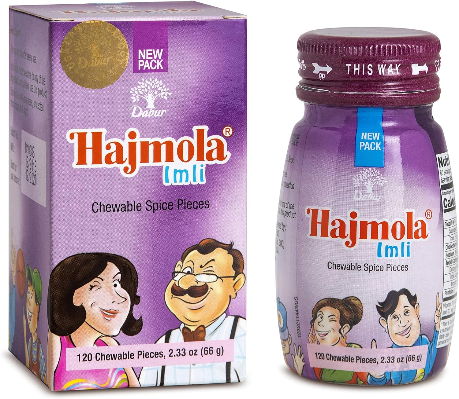 Dabur Hajmola Imli 120Tabs x 6