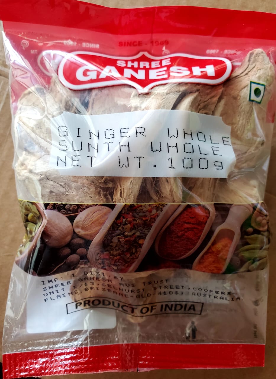 Ginger Whole (Dry) 100gx20