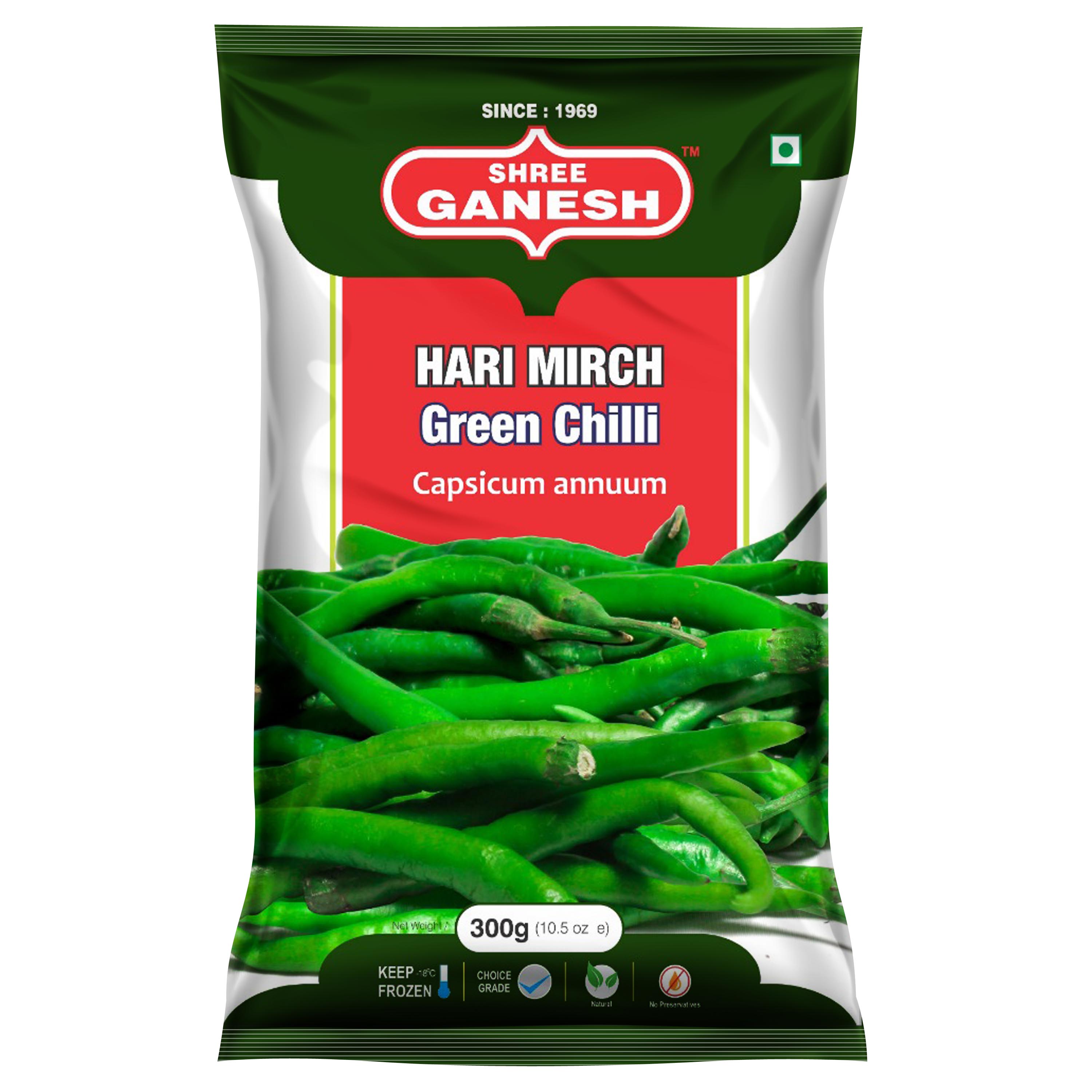 Frozen Green Chilli 300gx24