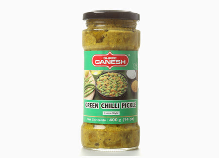 Ganesh Green Chilli Pickle 400gx12